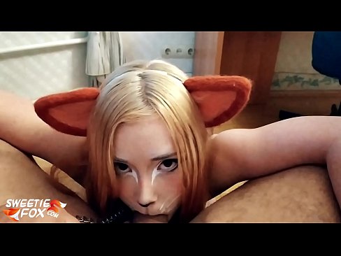 ❤️ Kitsune gbe dick ati pẹlu ni ẹnu rẹ ❤️❌ Ohun onihoho ti ile  ﹏